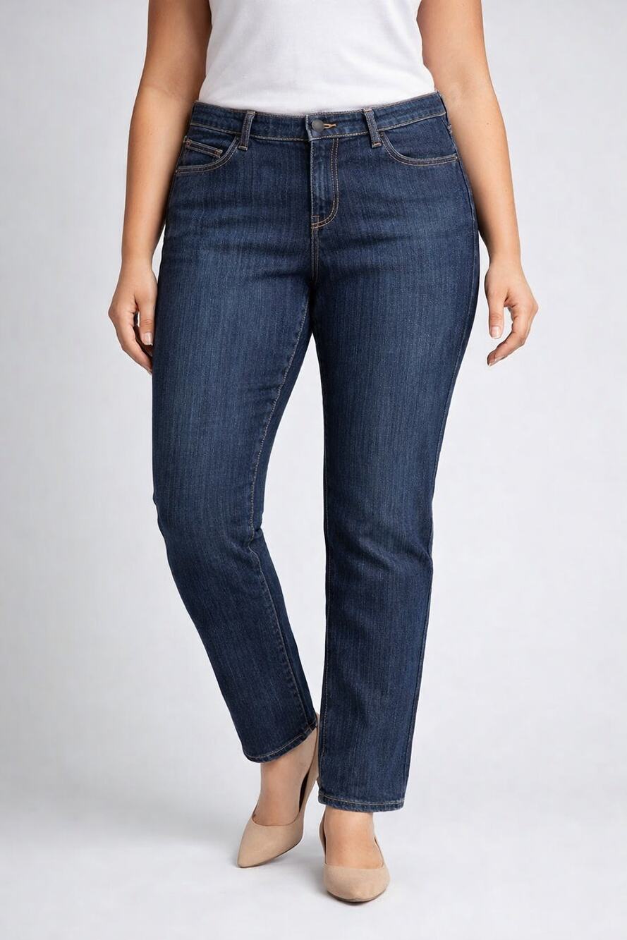 Old Navy Jeans Womens Size 14 The Diva Straight Leg Mid Rise Dark Wash